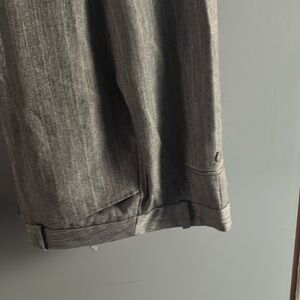 Worthington grey pinstriped pants with free tank shirt by lane bryant